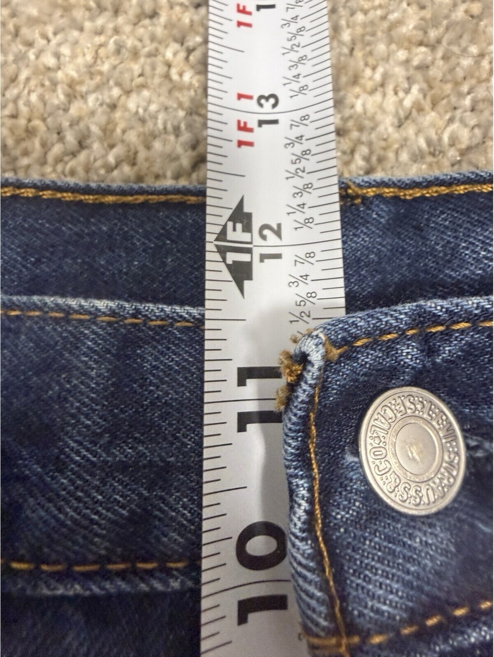 Levi’s 517 Mens Jeans 33x32 Blue Denim Bootcut Cowboy Western Dark Wash - Picture 6 of 9